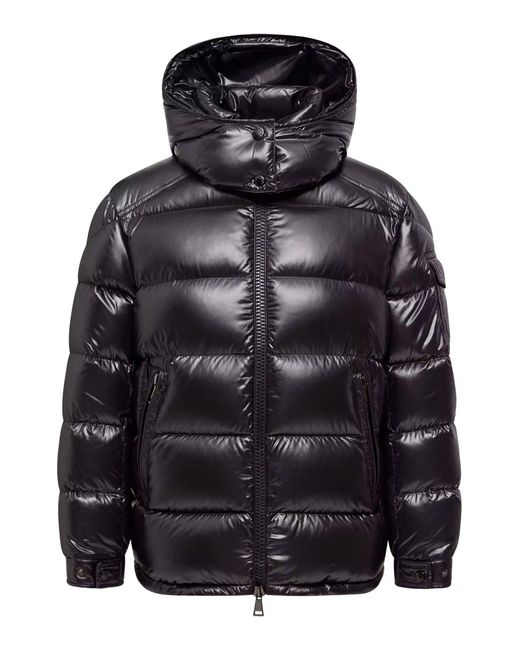 Moncler Black Maire Short Down Jacket With Hood
