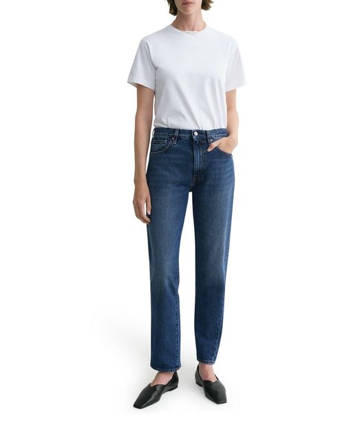 Totême Blue Twisted Seam Denim Worn