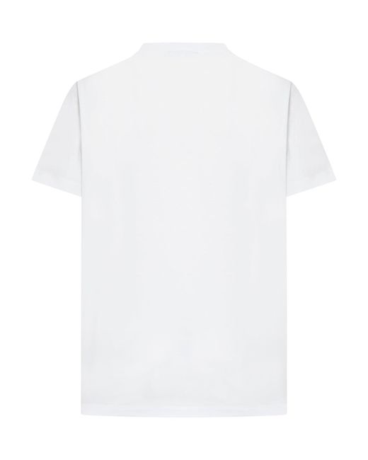 T-shirt in jersey di Ganni in White