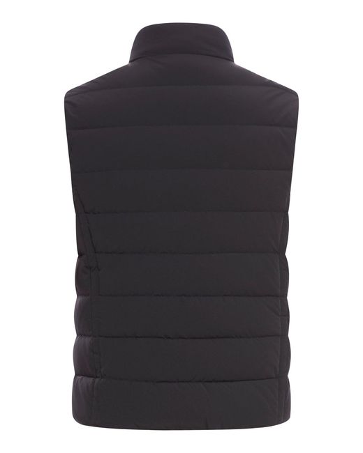 Moorer Black Gilet Oliver for men