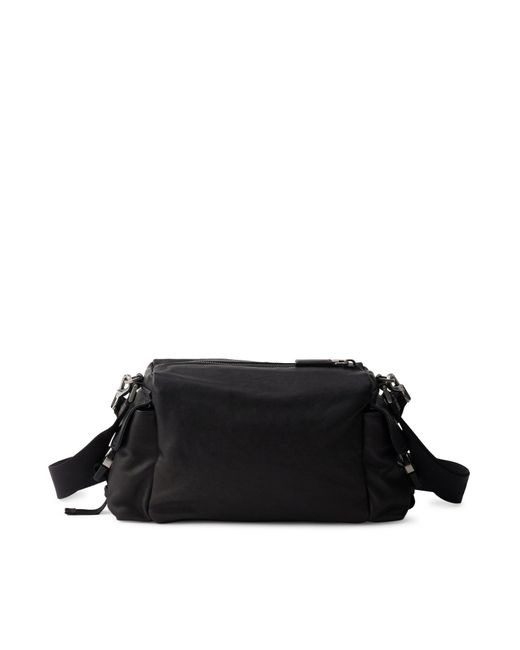 Borsa explore in pelle di Prada in Black da Uomo