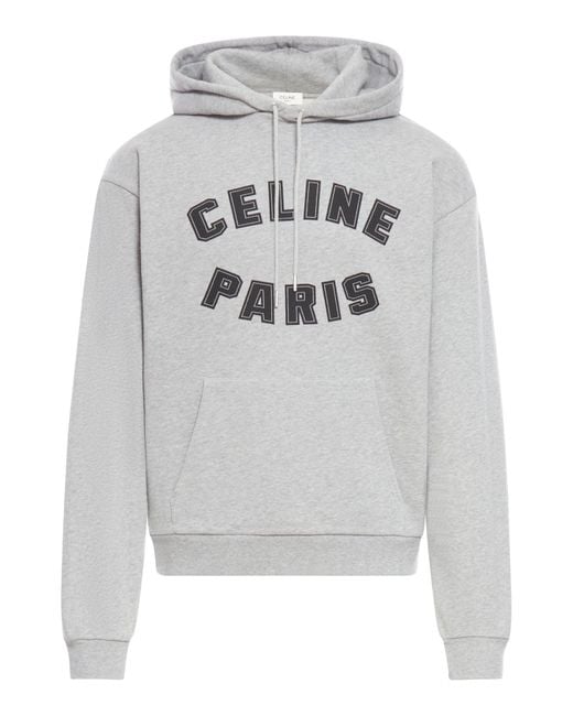 Céline Gray Hoodie Loose Paris for men