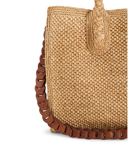 IBELIV Natural Rary Tea Raffia Bag