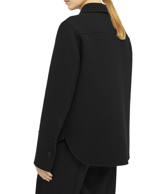 Giacca-camicia in lana di Jil Sander in Blue