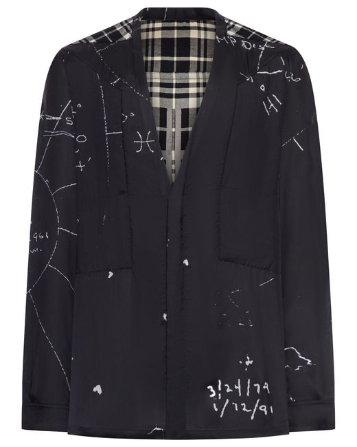Rick Owens Black Larry Shirt With Graphic Print for men