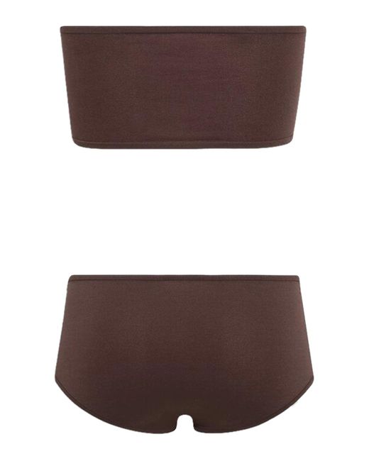 Alaïa Purple Second Skin Effect Mesh Lingerie Set