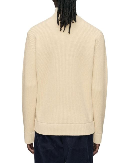 Maison Margiela White Jersey Knit Cardigan With Zip for men