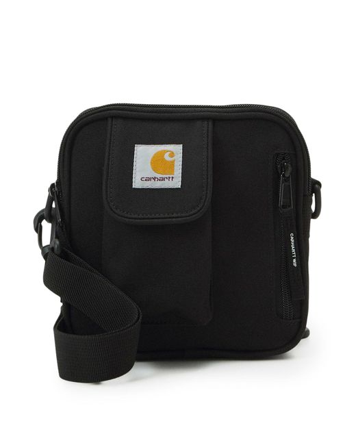 Carhartt Black Essentials Small Shoulder Bag In Recycled Nylon for men