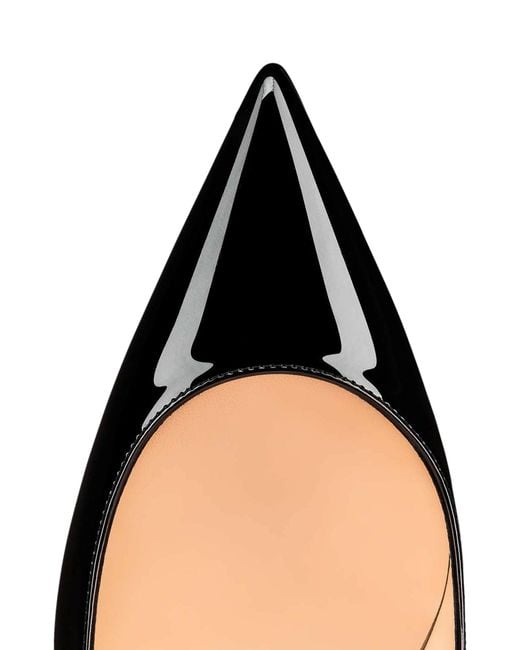 Christian Louboutin Black Kate 100 Patent Leather Pumps