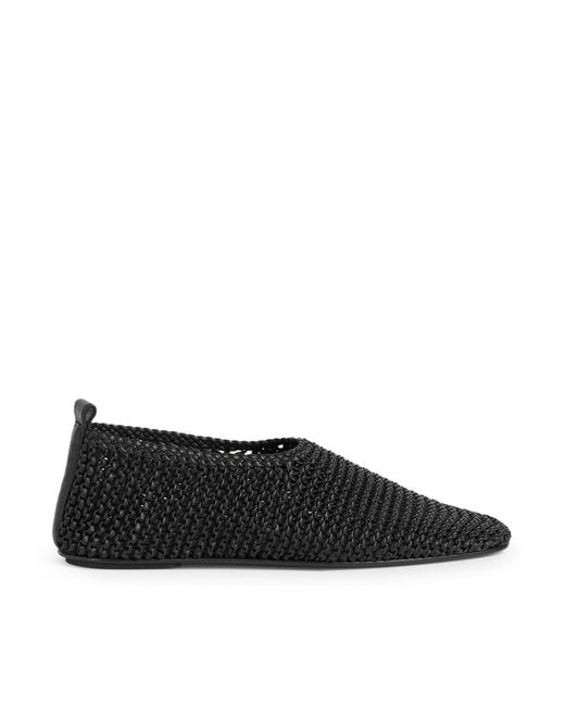 Ballerina in pelle intrecciata di Totême  in Black