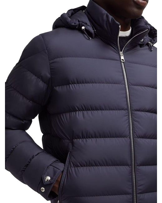Piumino corto arneb con cappuccio di Moncler in Blue da Uomo