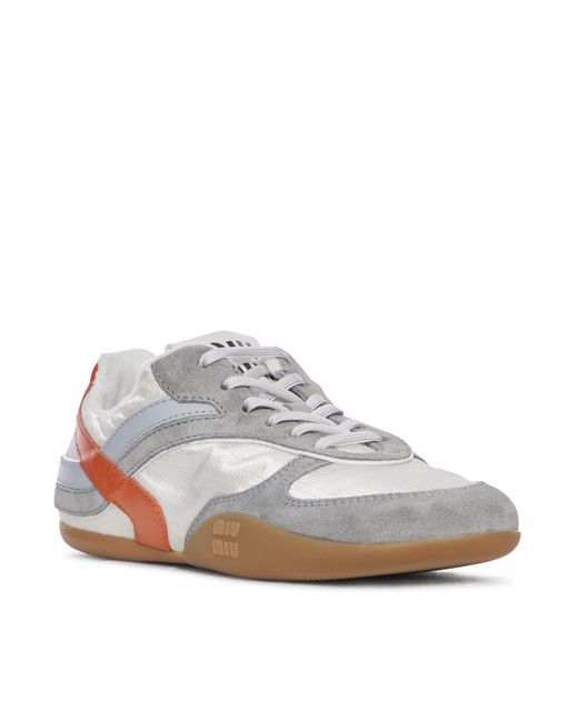 Miu Miu White Gymnasium Sneakers