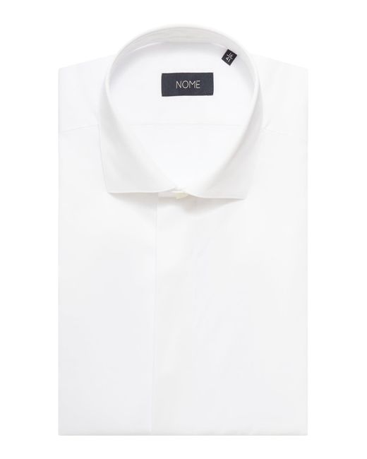 Nome X Xacus White Cotton Twill Shirt for men