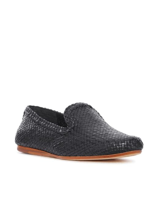 Dragon Diffusion Gray Damas Leather Slippers