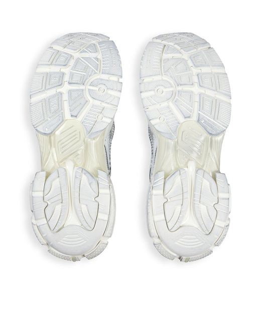 Balenciaga White Runner Logo-embroidered Sneakers