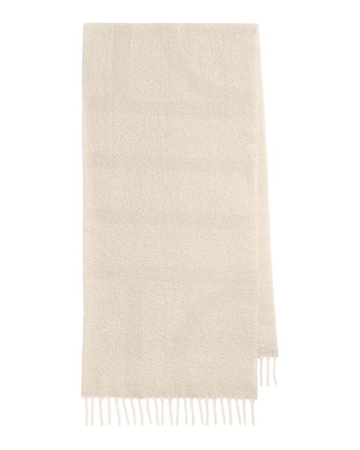 Totême Natural Jacquard Scarf With Monogram