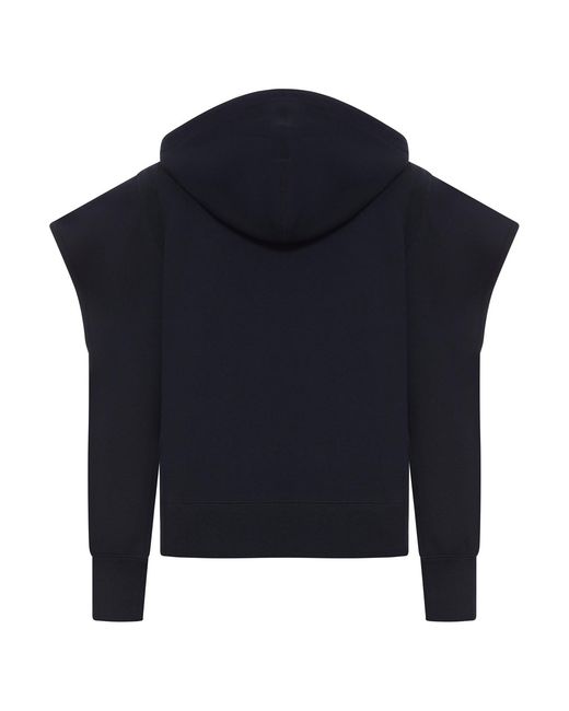 Sacai Blue Cotton Blend Hoodie