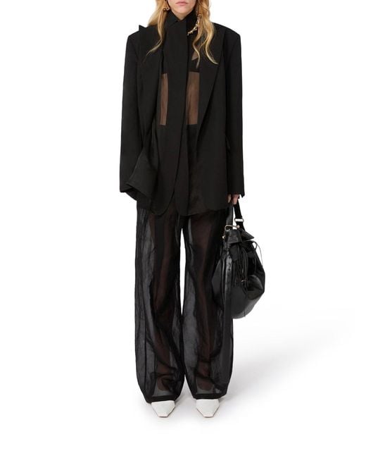 Sportmax Black Double Collar Blazer