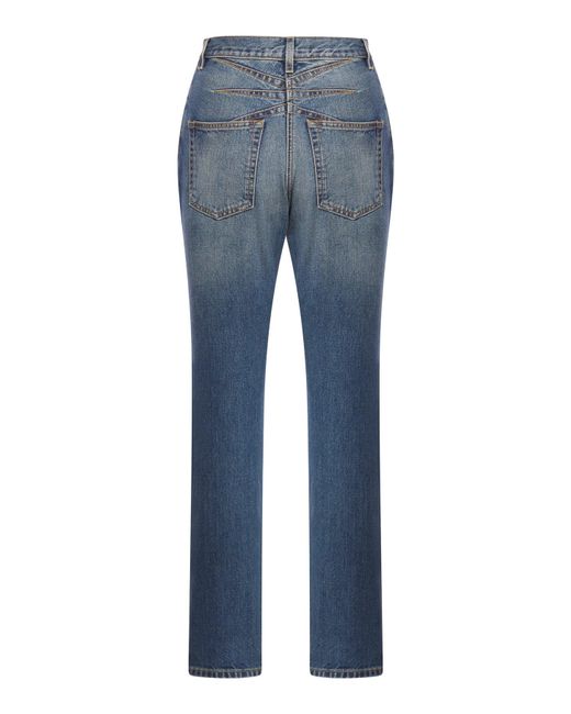 Alaïa Blue Alaïa High-waisted Jeans