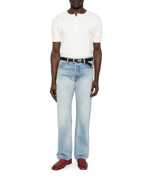 Tom Ford Blue 50's Straight-Fit Denim Jeans for men