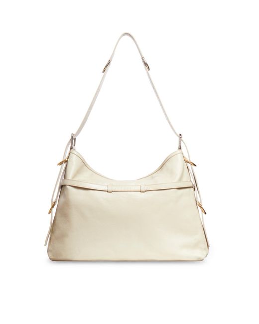 Givenchy Natural Voyou Medium Bag In Leather