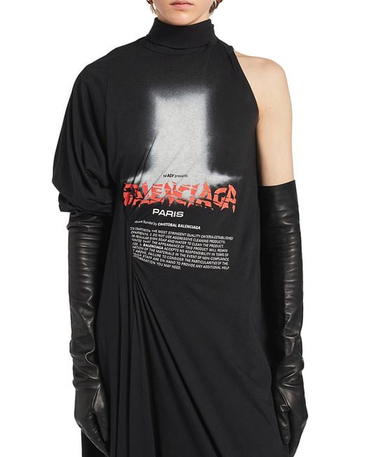 Balenciaga Black The Door Long Dress