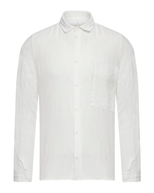 Transit White Linen Shirt for men