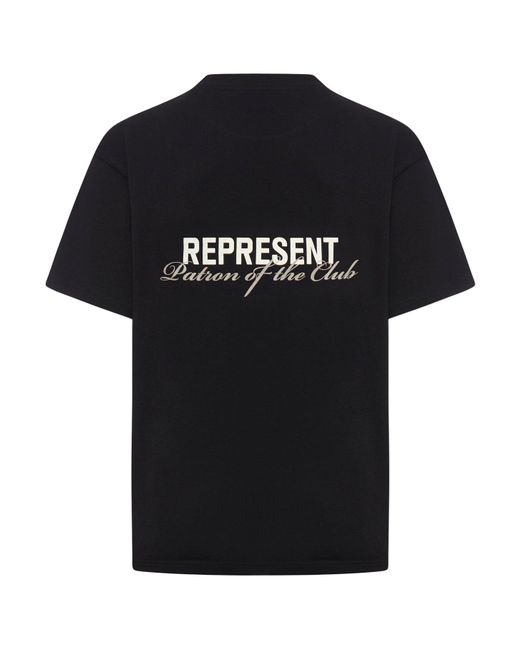 T-shirt patrono del club di Represent in Black da Uomo