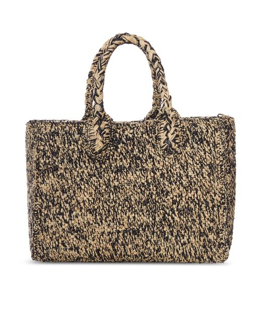 IBELIV Brown Rary Raffia Bag