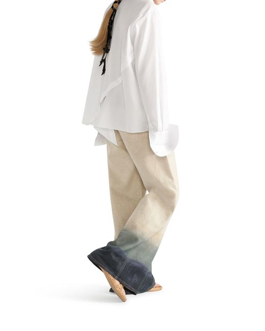 Dior White Blouse With Oblique Closure