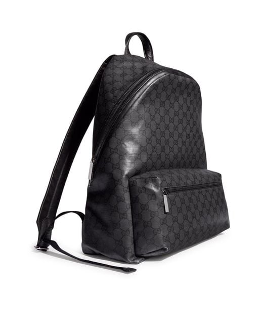 Gucci Black Gg Essence Classic Medium Backpack for men