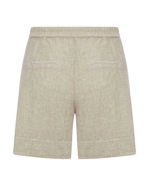 Transit Gray Wide-Leg Linen Shorts