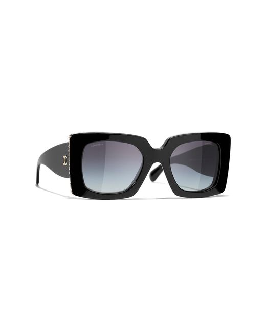 Chanel Black Sunglass Square Sunglasses Ch5480h