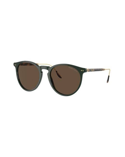 Ralph Lauren Mannelijk Sunglass Rl8181P in het Black voor heren