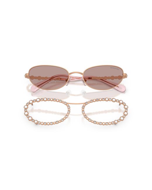 Swarovski Black Sunglass Sk7044