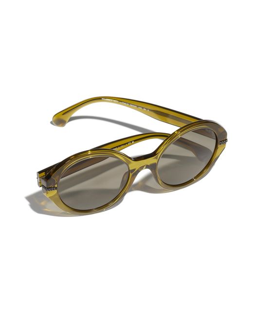 Chanel Black Sunglass Round Sunglasses Ch5511