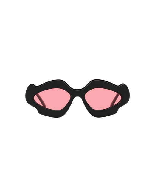 Loewe Black X Paula's Ibiza Scalloped Cat-eye Sunglasses