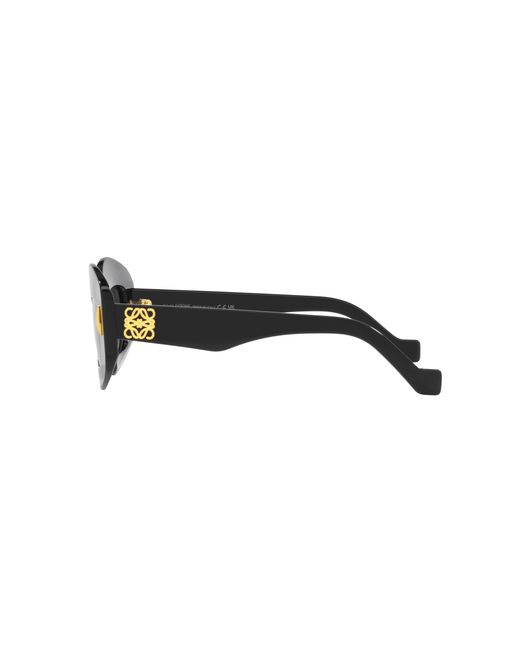 Loewe Black Rectangle Frame Sunglasses