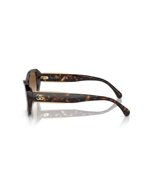 Chanel Black Sunglass Butterfly Sunglasses Ch5516a
