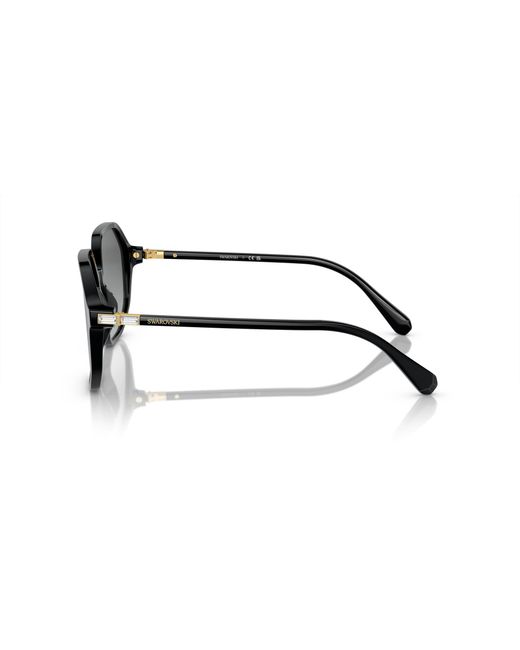 Swarovski Black Sk6003f Low Bridge Fit Sunglasses