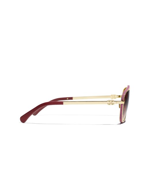Chanel Black Sunglass Pilot Sunglasses Ch4290q