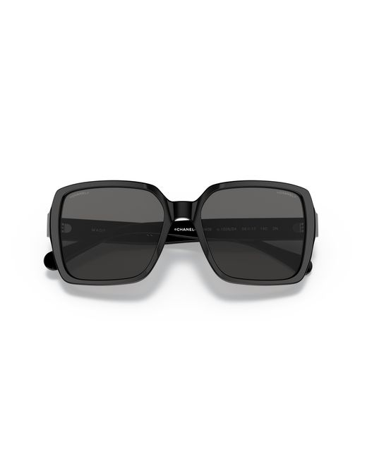 Chanel Black Sunglass Square Sunglasses Ch5408