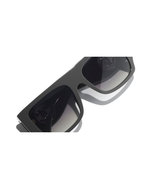 Chanel Black Sunglass Square Sunglasses Ch5549