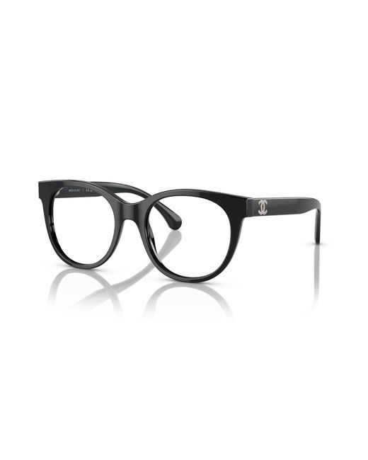 Chanel Black Sunglass Cat Eye Eyeglasses Ch3450b