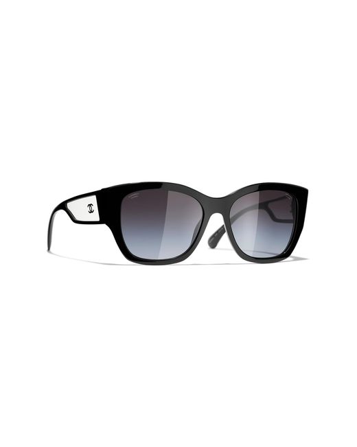 Chanel Gray Sunglass Butterfly Sunglasses Ch5429