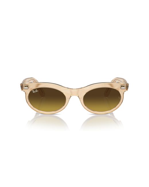 Ray-Ban Black Rb2242f Wayfarer Oval Photochromic Low Bridge Fit Sunglasses