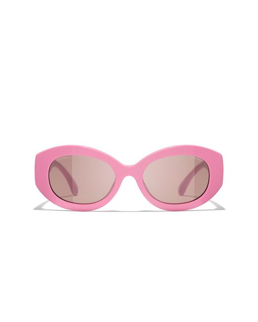 Chanel Black Sunglass Oval Sunglasses Ch5528