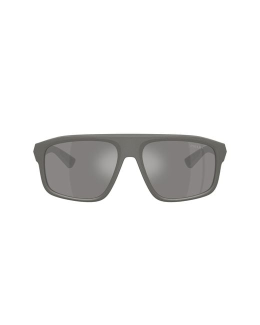 Prada Linea Rossa Black Sunglass Ps B02s for men