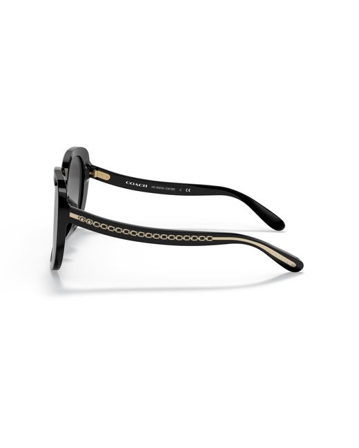 COACH Black Hc8323u Universal Fit Sunglasses