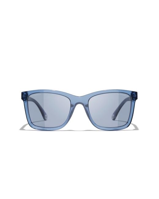Chanel Black Sunglass Rectangle Sunglasses Ch5551u